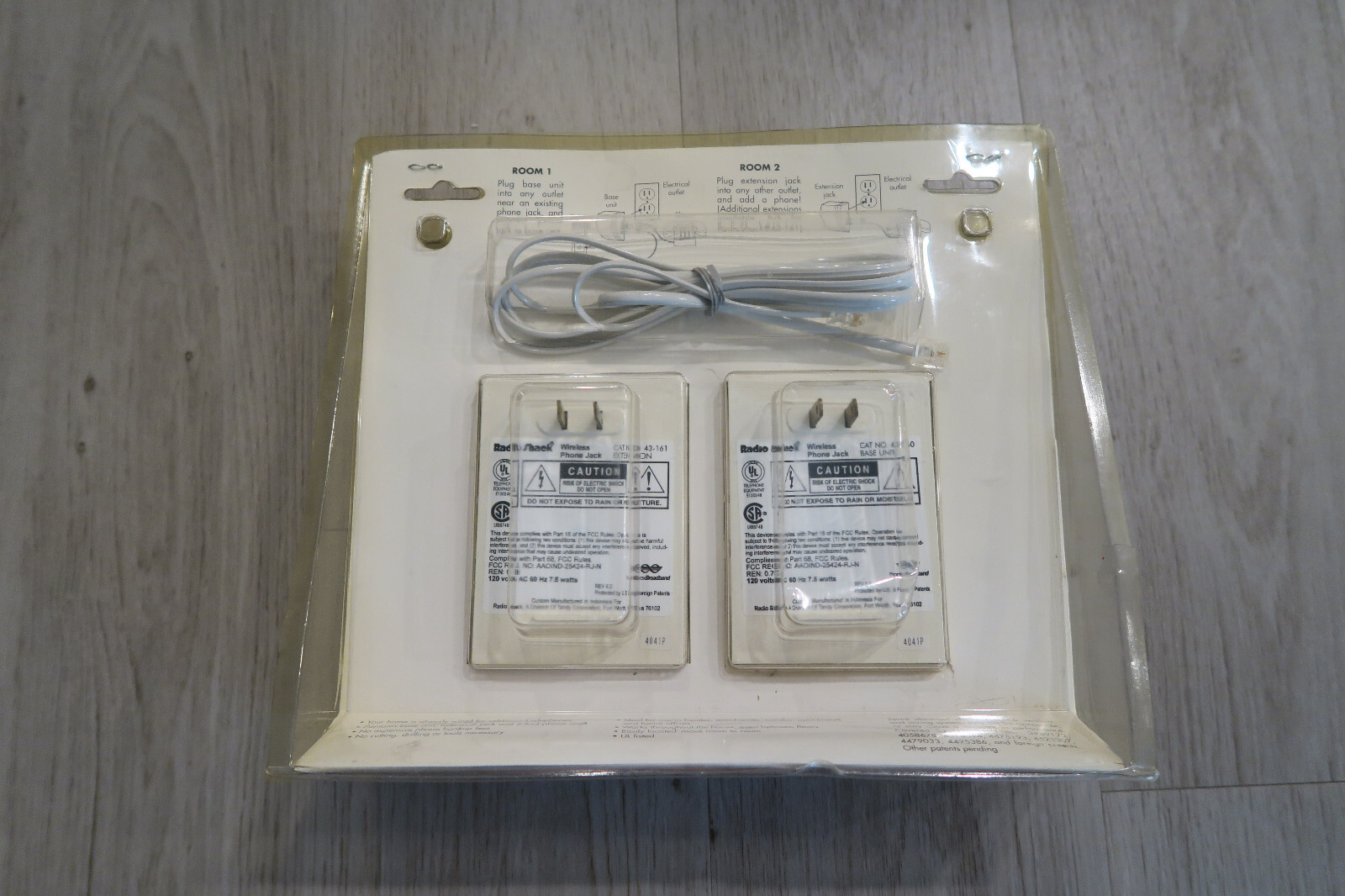 Radio Shack Wireless Phone Jack System Model 43160 Base Extension