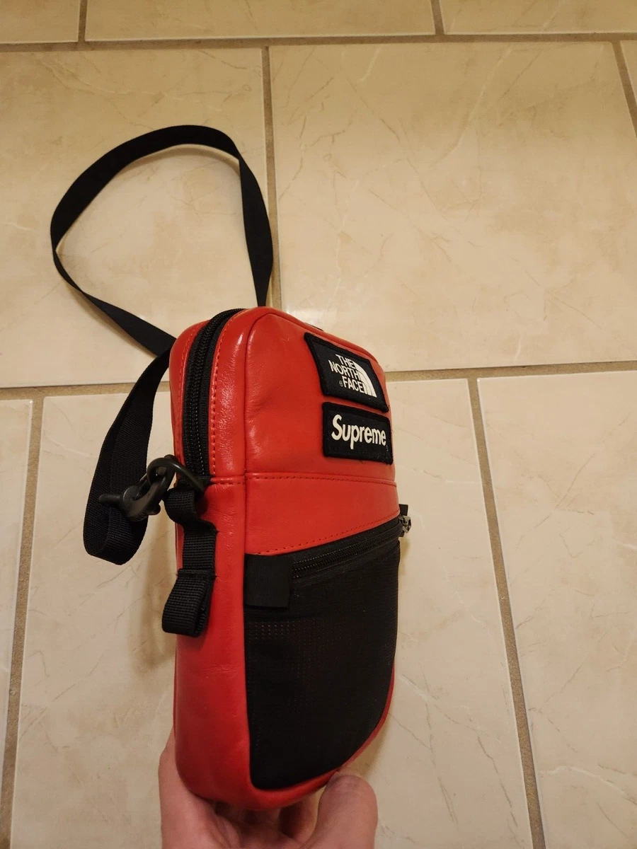 Supreme the North Face leather shoulder bag | eBay