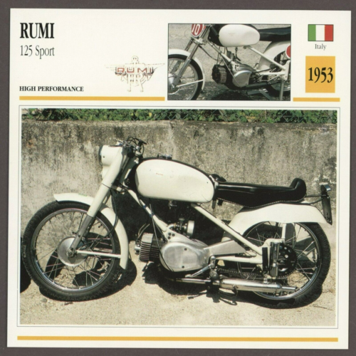 Carta moto Rumi 1953 125 Sport Edito Service Atlas - Foto 1 di 1