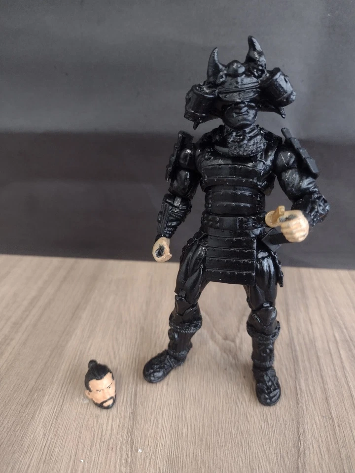 3.75"  3 3/4 1:18 Custom Figure  Black Samurai Shogun Star MARVEL UNIVERSE SCALE - Image 2 of 4