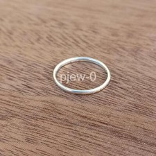 Sterling Silver Fine Band Stacker Ring, Midi Stacking ring Minimalist ring H7