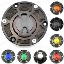 Aluminum Keyless Fuel Gas Tank Cap Cover For Trium Street Triple 675 All Years