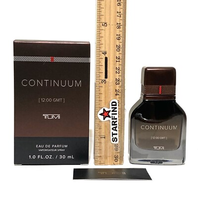 Tumi CONTINUUM Eau De Parfum EDP 1oz 30mL Spray Perfume NEW 20:00