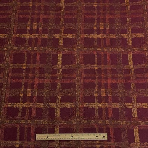 Burch Fabric Haskins Cranberry Upholstery Fabric - Picture 2 of 3