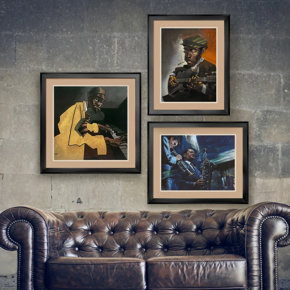 35W"x35H": EL PORTADOR DE FLORES de DIEGO RIVERA - DOBLE MATE, VIDRIO y MARCO Foto 4 de 4