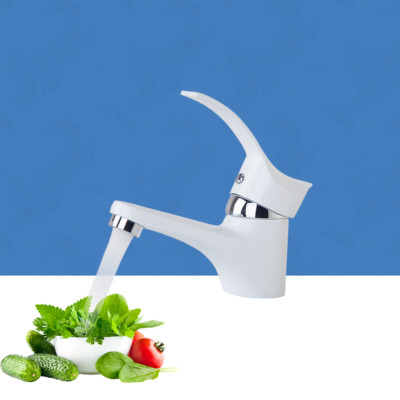 E Pak Small Bathroom Single Handle Basin Sink Faucet White E Pak Small Bathroom Single Handle Basin Sink Faucet White