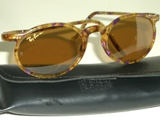VINTAGE B&L RAY BAN W1723 SLEEK TORTOISE SLEEK ASBURY OVAL CHROMAX SUNGLASSES