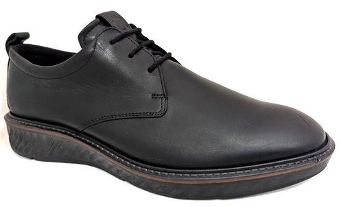 Zapatos de vestir Derby Oxford híbridos punta lisa ECCO St.1 para hombre EE. UU. 9-9,5/43 $250 USADOS EN EXCELENTE ESTADO* - Imagen 4 de 11