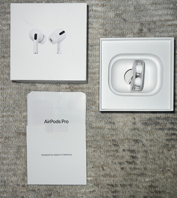Apple AirPods Pro Empty Box With Apple Airbud Tips Manual