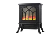 Electric Fireplace Stove Heater Comfort Glow Sanford Portable Black