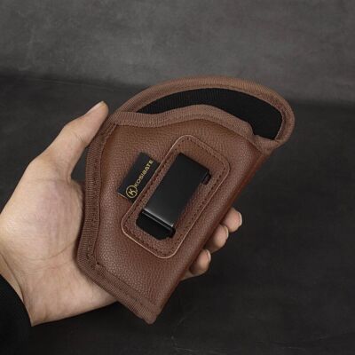 IWB Soft Leather Gun Pistol Holster Tactical Concealed Carry Brown-Select Model