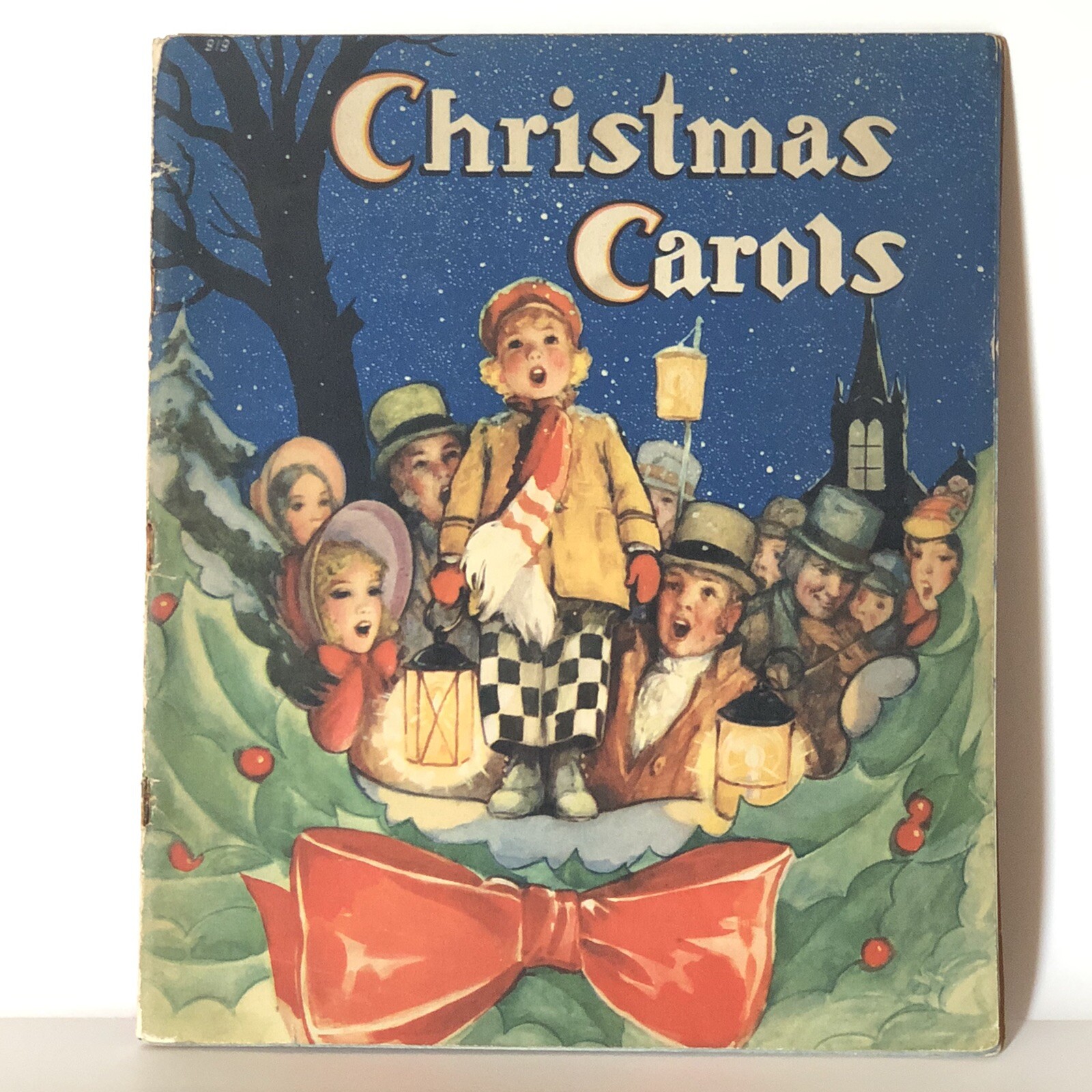 WHITMAN 1938 CHRISTMAS CAROLS MUSIC SONG BOOK MARY NANCY GRAHAM(02)