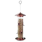 MEMBERS MARK 20" PREMIUM HAMMERED COPPER STAINLESS STEEL BIRD FEEDER W/ TRAY NEW