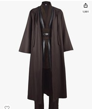 Jedi Tunic Hooded Robe Halloween Cosplay Costume for Men, XL