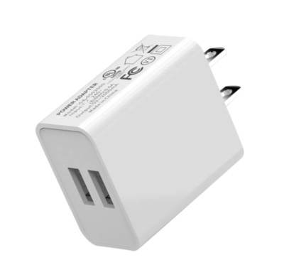 Lot Dual Ports White 2.1A USB Power Adapter AC Home Wall Charger Plug Universal