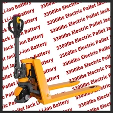 APOLLOLIFT Electric 24V Lithium Battery Pallet Jack Truck 3300lb W/ 48"X27" Fork