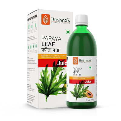 Krishna's Papaya Leaf Juice - 500ml