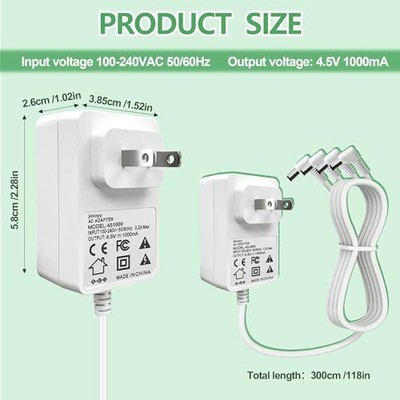 Alimentatore Lemax 4.5V 100mA - Bianco, Uscita Singola, Codice 44338, Per Circuiti Elettronici - Foto 10