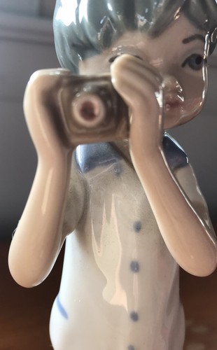 Beautiful 7” Porcelain Figurine Photographer Spain Casades Porcelanas 70s - Picture 7 of 11