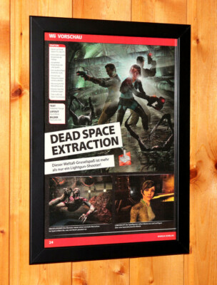 Dead Space Extraction Video Game Rare Small Poster Ad Page Framed Ps3 Wii Ebay