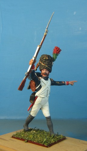 Unassembled Foot chasseurs of Imperial Guard, White Metal 60 mm 1/30 Figure kit - Picture 44 of 95