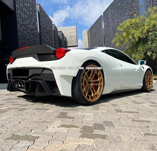 Real Carbon Rear Trunk Spoiler Wing Body kit For Ferrari 458 Italia Spider 1PCS - Picture 4 of 11