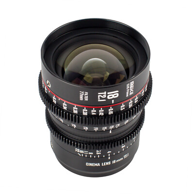 MEIKE S35 Prime 18mm T2.1 Cinema Lens For Canon EF/PL-mount RED Komodo BMPCC 6K