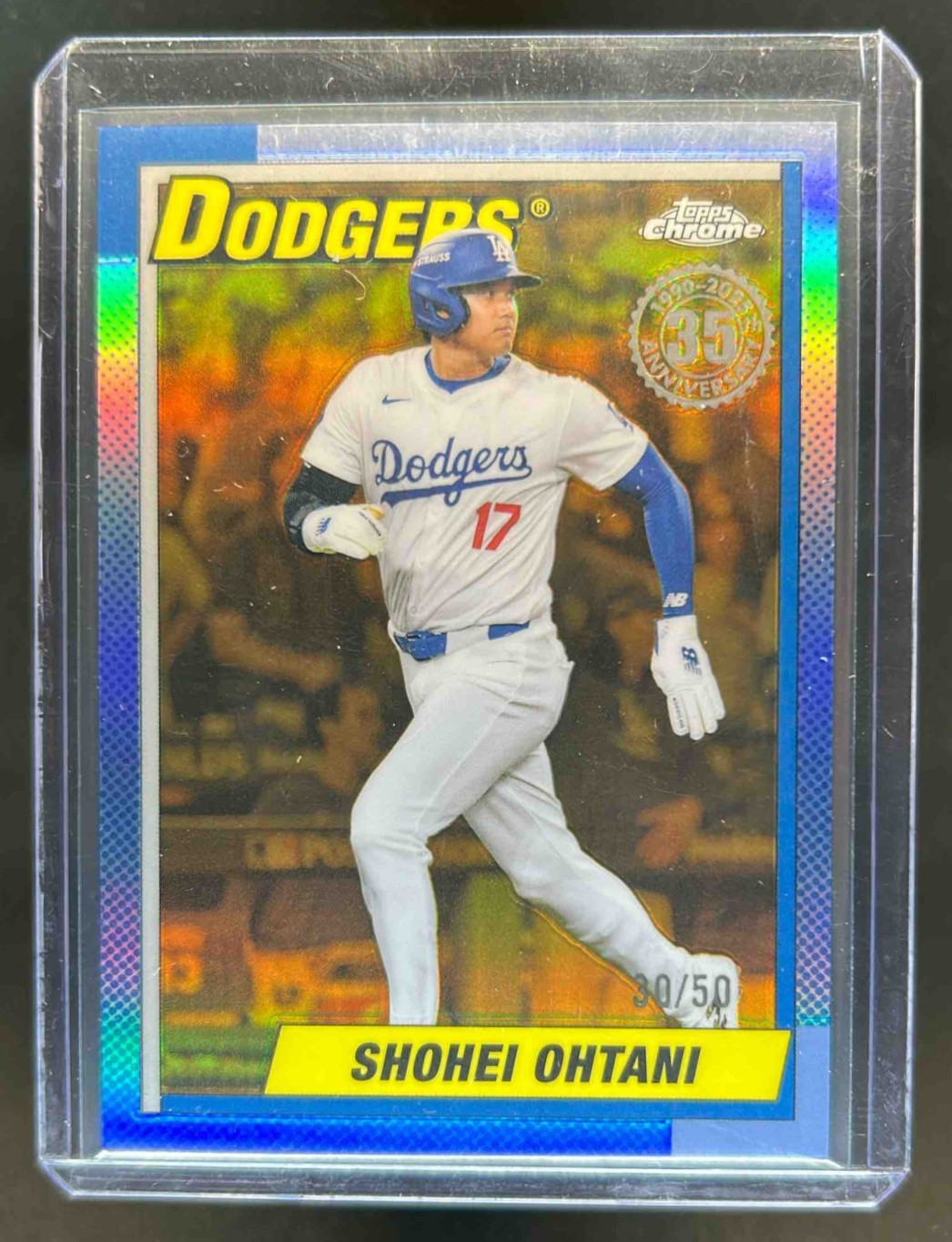 Shohei Ohtani 2025 Topps Chrome Logofractor Edition #90CB-7 1990