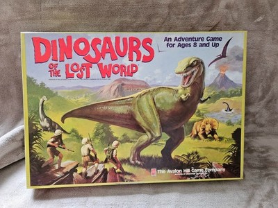 DINOSAURS OF THE LOST WORLD ++ WIE NEU ++ RARITÄT + AVALON HILL + INCL SOLITAIRE