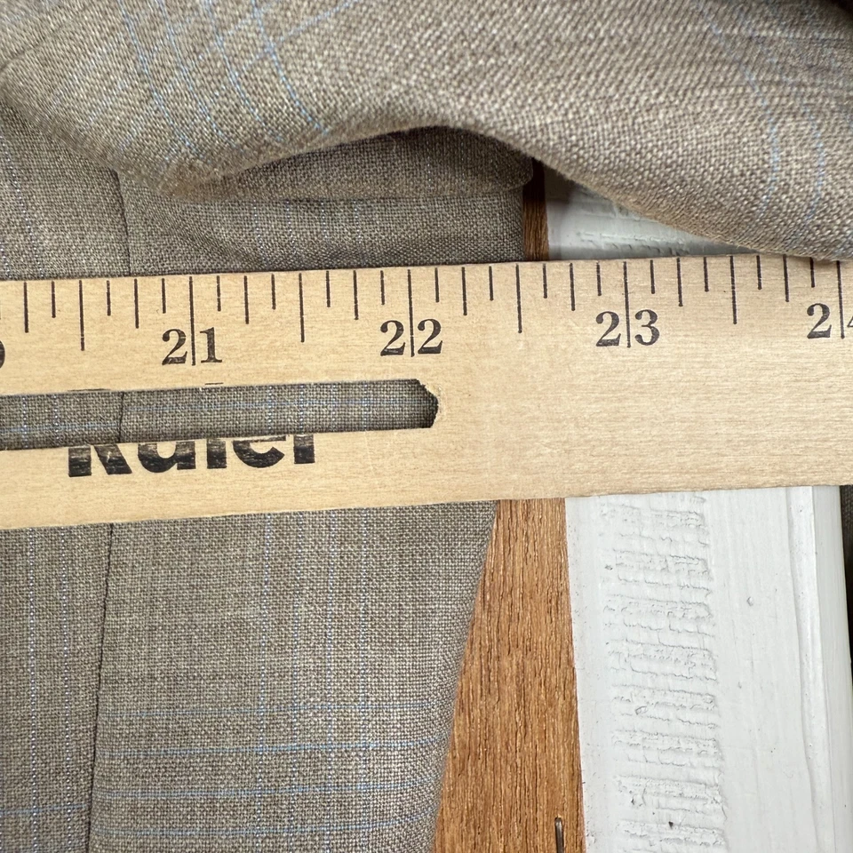 Traje Coppley Para Hombres 44L Marrón Claro 2 Botones Loro Piana Super 110s Pantalón de Lana 38x30 Foto 3 de 4