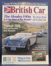 British Car Magazine April May 1998 Austin Healey 100m Triumph 2000 Tr7 Tr8 British Car Magazine April May 1998 Austin Healey 100m Triumph 2000 Tr7 Tr8