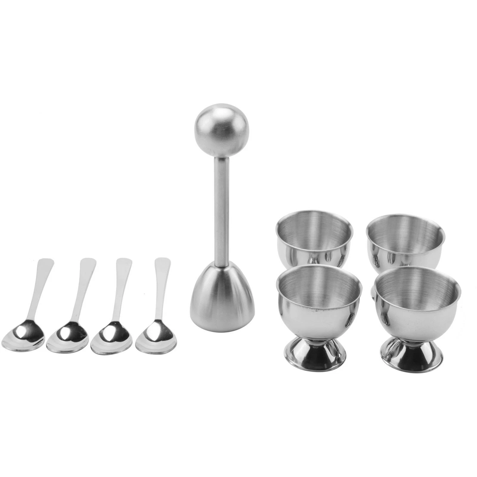 Stainless Steel Egg Cracker Topper SetHard Boiled Eggs Separator Holder4
Opens in a new window or ta