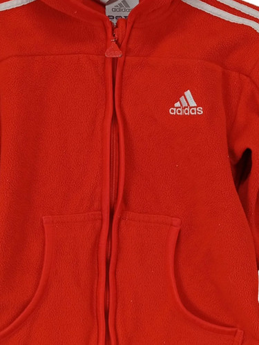 Adidas Felpa con Cappuccio Bambino Rossa Sport (IT 108, EU 104) - Foto 3 di 7