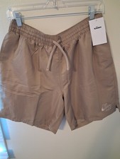 NIKE Swim Trunks Split Volley Shorts Khaki Me...