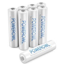 POWEROWL AAA Rechargeable Battery, High Capacity 1000mAh 1.2V NiMH Triple A Low 15.61 per battery
