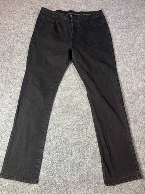 Nickel & Iron Men s 38x32 Black Slim Stretch Jeans | Modern Normcore Streetwear