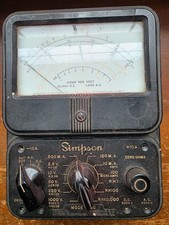 Vintage Simpson 260 Series Analog Multimeter Made in USA