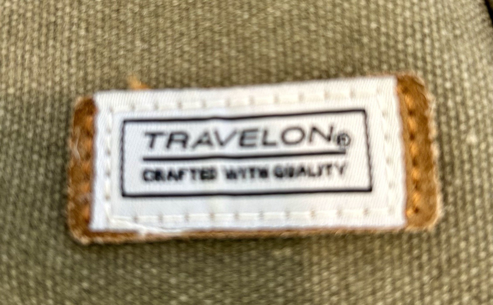 Travelon Olive Brown Crossbody Bag for Men Adjustable Strap Zipper Casual Travel