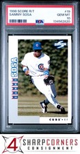 1998 SCORE ROOKIE TRADED #19 SAMMY SOSA CUBS POP 2 PSA 10
