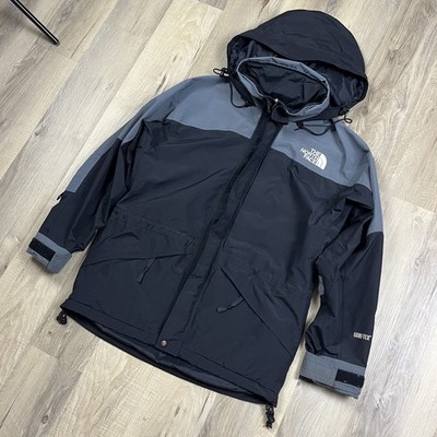 VTG Y2K The North Face Mountain Light Gore Tex Parka Black Grey Mens Small Stow