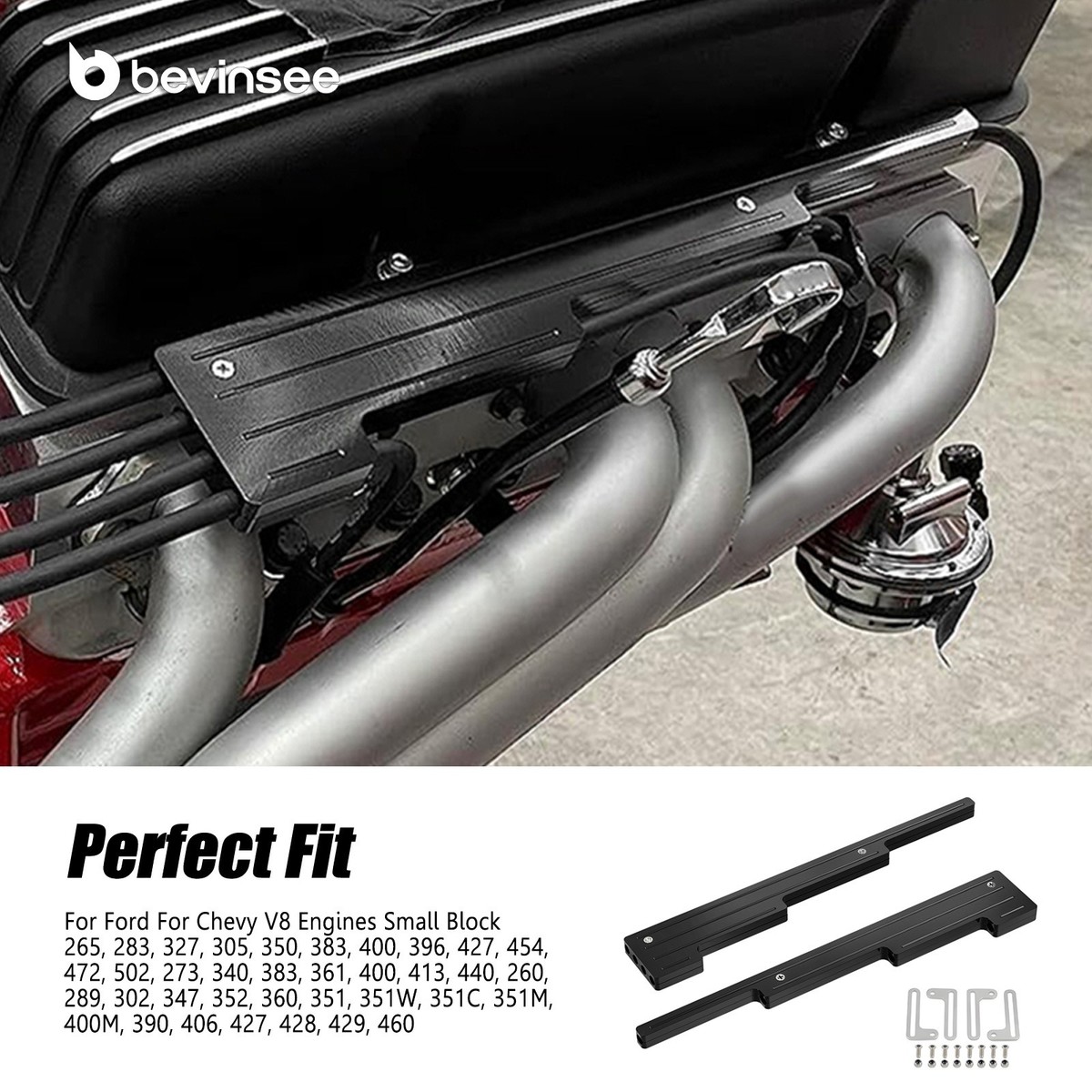Bougiekabelhouder, Bougiekabelafscheiders Divider Loom voor SBC BBC SBF 302 350 454 V8-motor, Vervanging voor, voor, voor Dodge, voor (2