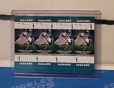 BYRON LEFTWICH 2003 Fleer Authentix Booster Tickets #114A Rookie Card RC Jaguars. rookie card picture