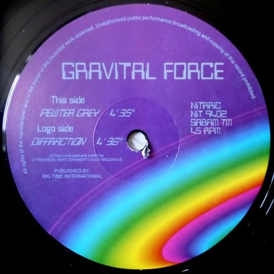 Gravital Force - Diffraction / Pewter Grey (12'') (Very Good (VG))