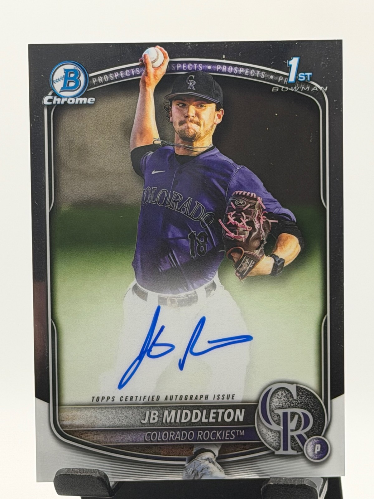 2025 Bowman Draft #CPA-JM JB Middleton Chrome Prospect Autographs