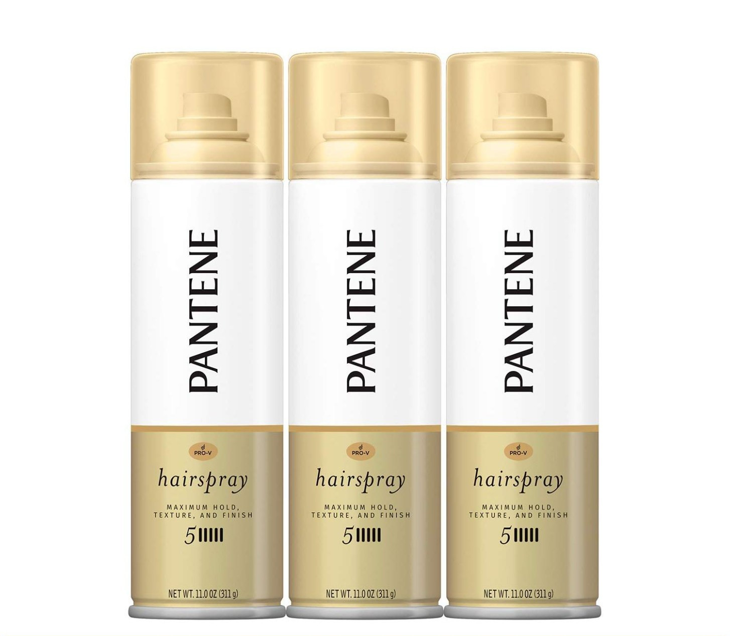 (3 Pack) Pantene Pro-V Level 5 Maximum Hold Hairspray, Textu