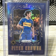 2025 EDINSON CAVANI PANINI PRIZM FIFA CLUB WORLD CUP 2025 PITCH CROWNS BLUE