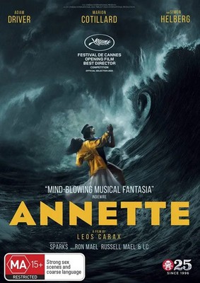 Annette DVD | Adam Driver, Marion Cotillard | Region 4