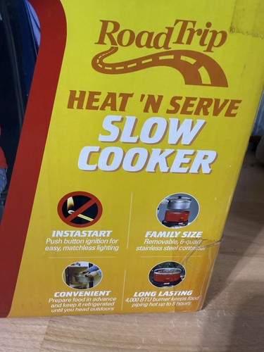 Coleman Road Trip Heat 'N Serve 6QT Pentola a cottura lenta portatile a propano testata - Foto 3 di 8