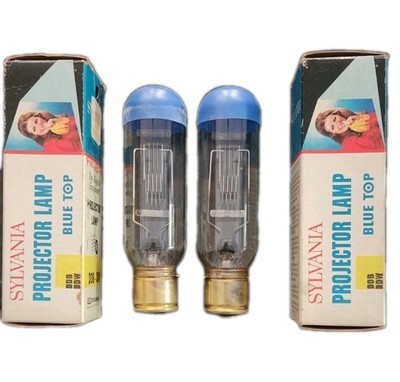2-Sylvania Projector Lamp Bulbs DDB DDW Blue Top 750W 120-125V AVG 25hrs Light