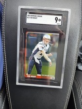 TOM BRADY 2003 BOWMAN CHROME #14 SGC 9. PATRIOTS.